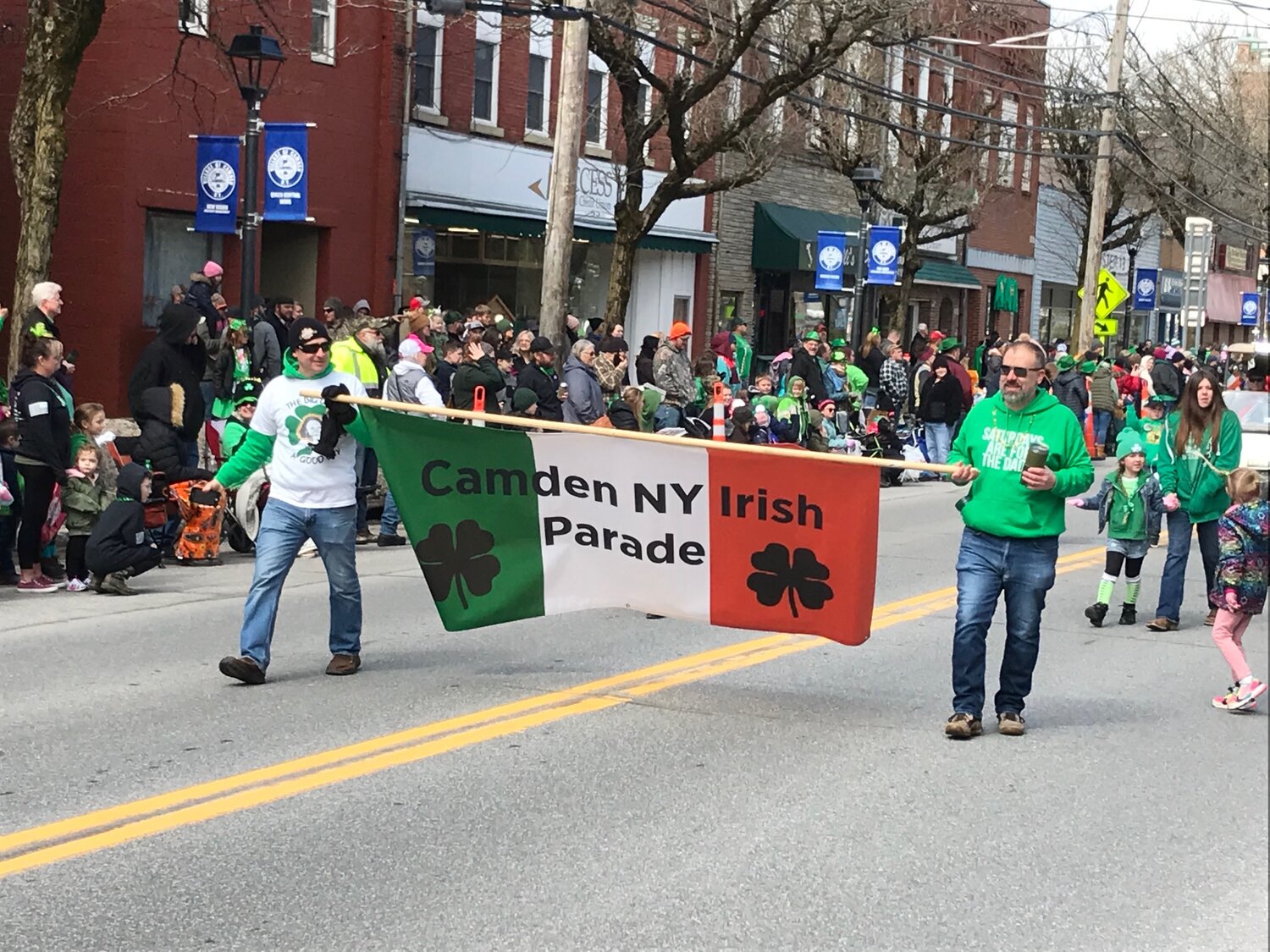 A wave of green washed down Main Street Saturday, March 18 as the annual Camden NY Irish Parade returned to celebrate the St. Patrick's Day holiday.