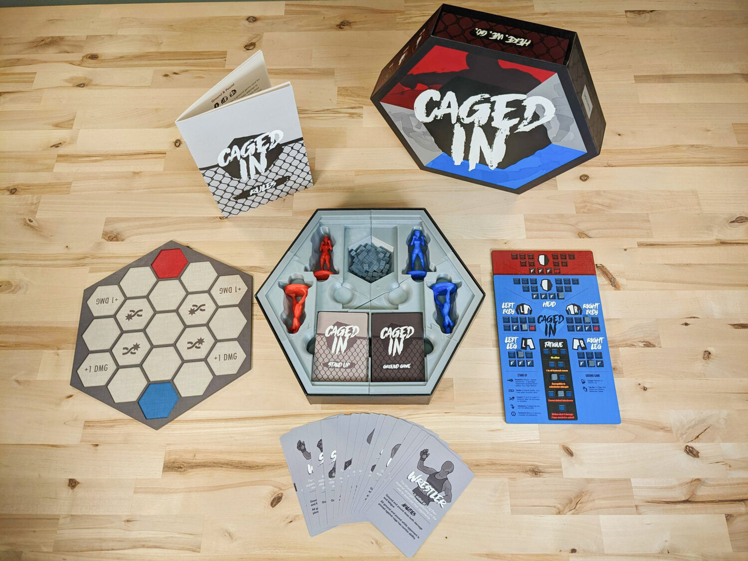 Caged In is bringing mixed martial arts to the world of board games.