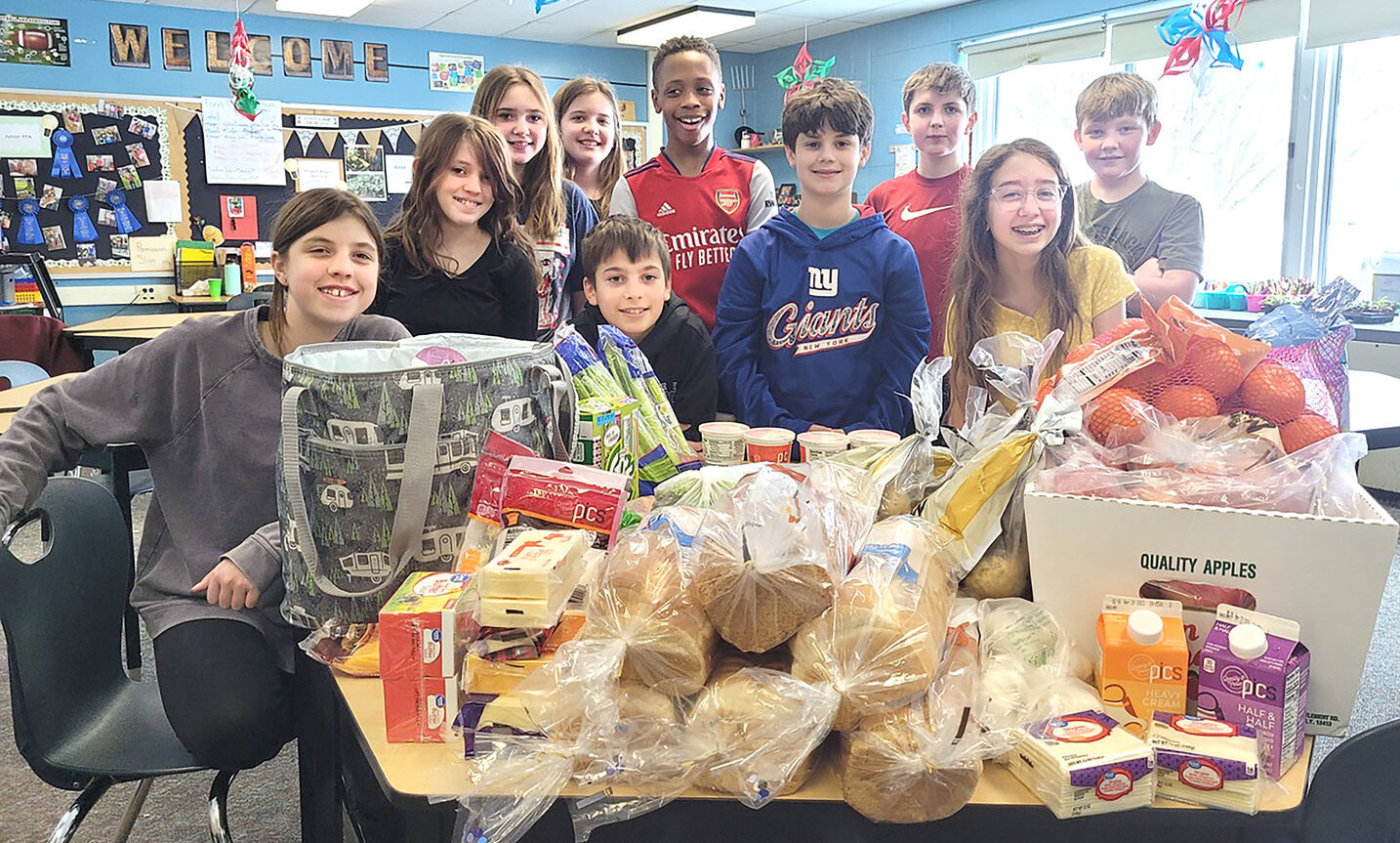 Hamilton Central School Project-Based Learning students recently organized a High Needs Food Drive for the local food cupboard.