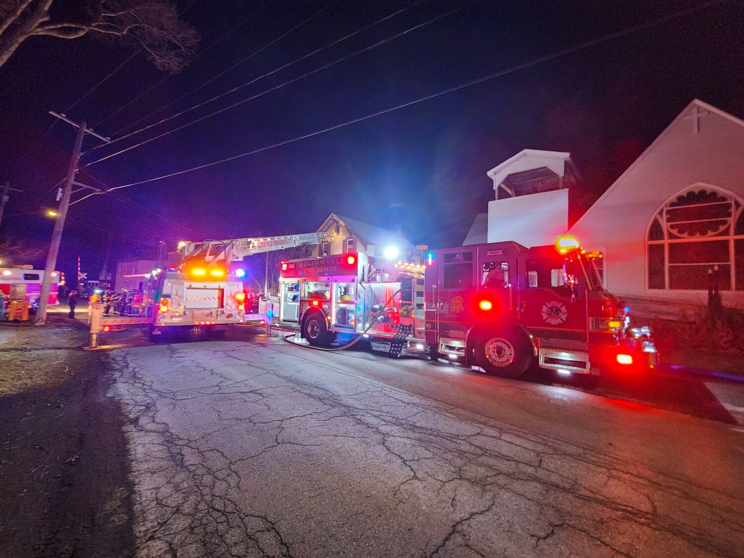 The Willowvale Fire Company, Inc., responded to a report of a structure fire at 9387 Elm St. in Chadwicks at about 8:21 p.m.