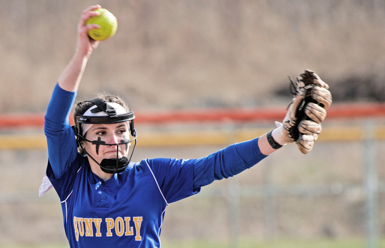SUNY Polytechnic Institute softball pitcher Trinity Critelli (Frankfort/Frankfort-Schuyler) was named the North Atlantic Conference (NAC) co-Pitcher of the Week after the senior struck out 29 of the 36 batters she faced while tossing back-to-back no-hitters.