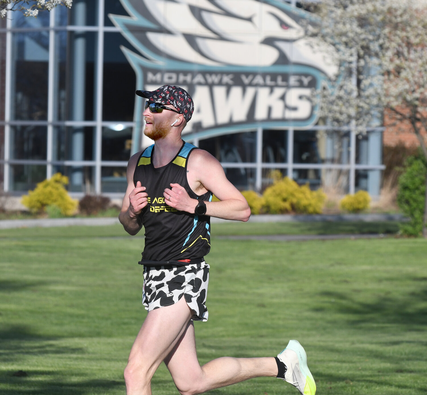 Christopher Edick of New York Mills won the 2023 Theodore “Ted” Moore Run/Walk at Mohawk Valley Community College Thursday. He ran the 5K in 18:38. The race, now in its 26th year on the Utica campus, is presented by the Oneida County STOP-DWI Program.