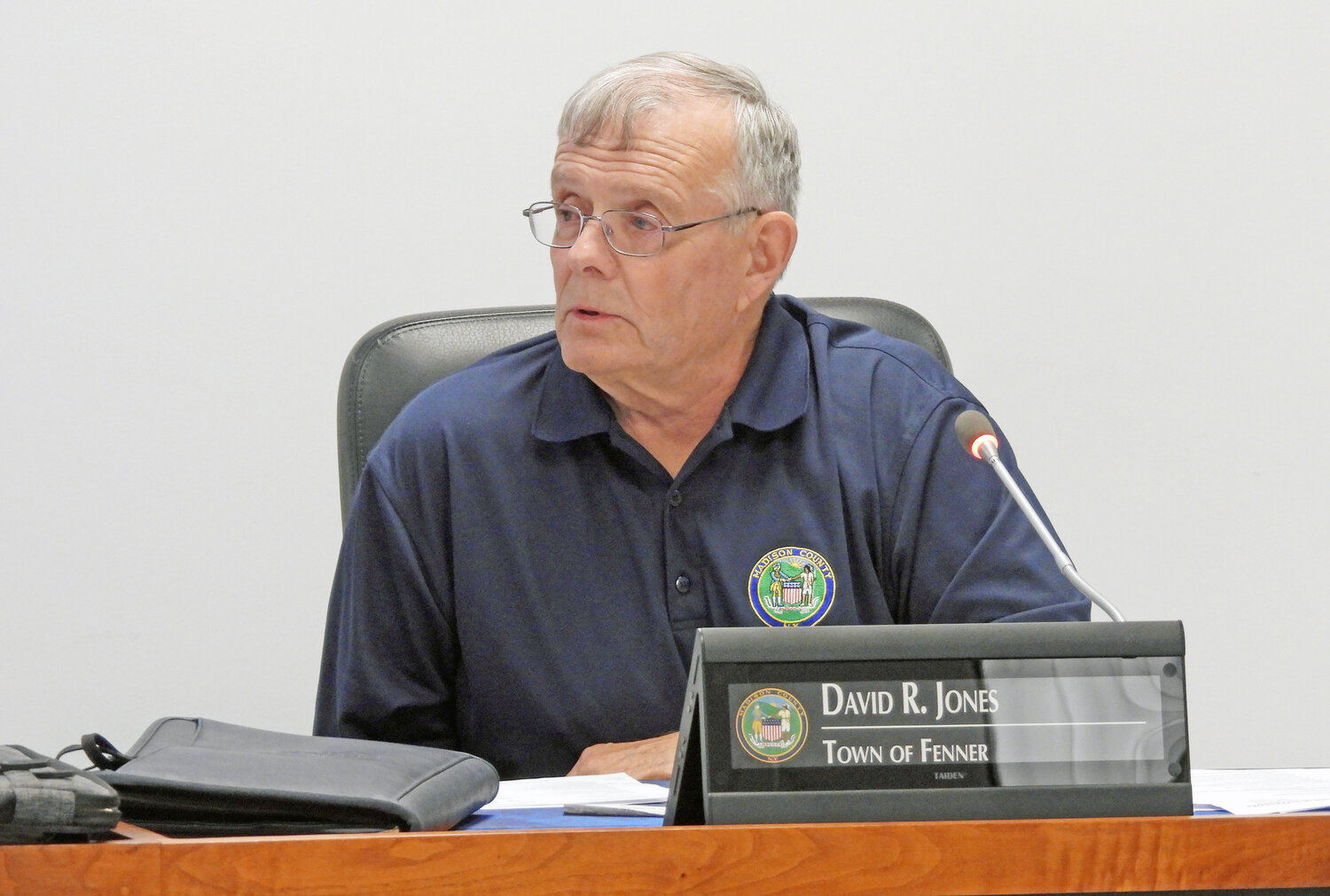 The Madison County Board of Supervisors meet for its monthly meeting on Tuesday, May 9. Fenner Supervisor David Jones speaks at the meeting, advocating for prime farmland to not go to solar and wind farms.