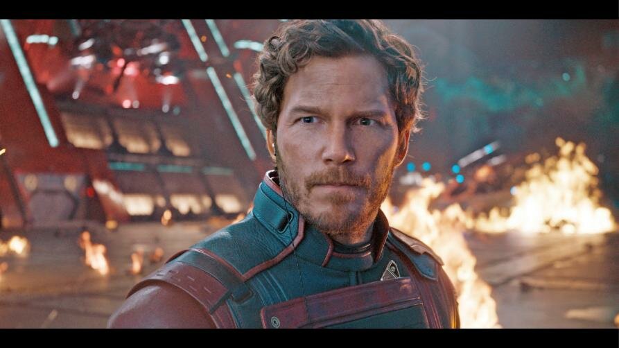 Chris Pratt in a scene from "Guardians of the Galaxy Vol. 3."