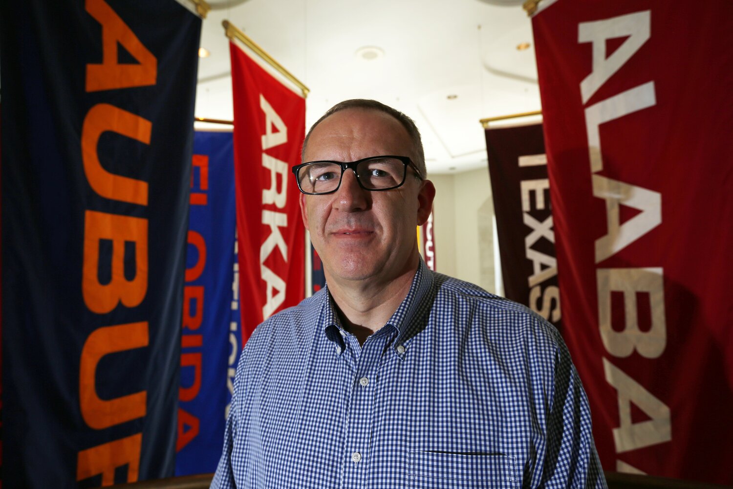 Southeastern Conference Commissioner Greg Sankey, shown in this file photo, was recently back in Utica where he worked for two years in the late 1980s.