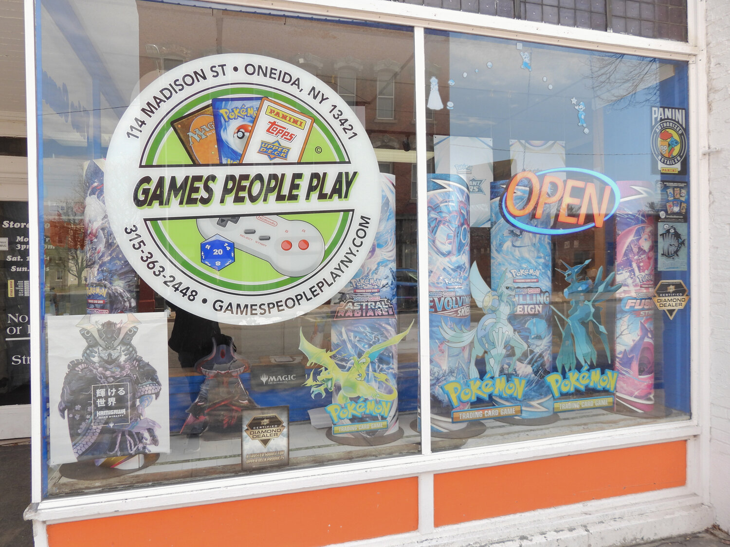 Games People Play is a gaming store that sells a little bit of everything — baseball and basketball cards, books on Dungeons and Dragons, the latest Magic: The Gathering cards, vintage consoles, and so much more.