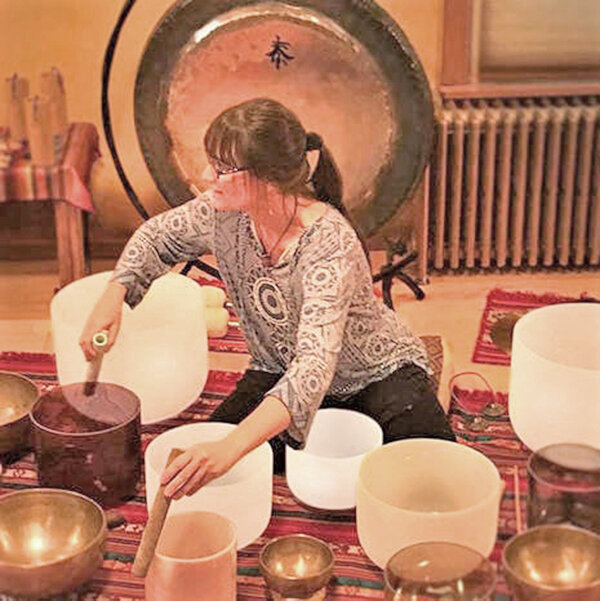 Certified sound healing practitioner Andrea Lisette Villiere will offer free sessions to the public at 5:30 p.m. May 23 at the Old Forge Library.
