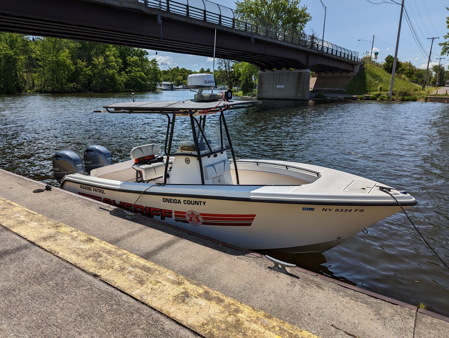 One of five vessels in operation by the Oneida County Sheriff's Marine Patrol. The Sheriff's Office will be patrolling Oneida Lake for Memorial Day Weekend, and will have a presence on all county lakes throughout the summer.