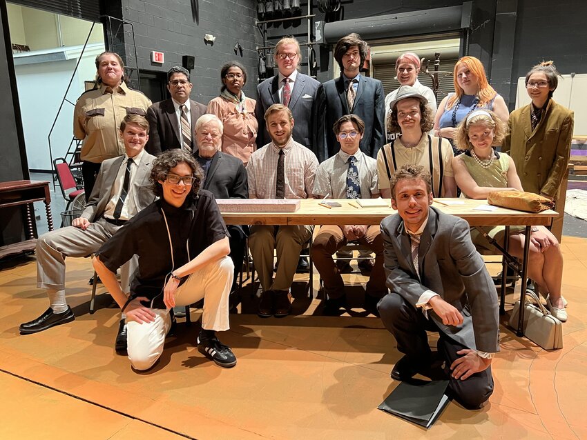 The cast of “12 Angry Jurors,” an Anne Arundel Community College production, are performing from November 3-12 at the Pascal Center for Performing Arts.