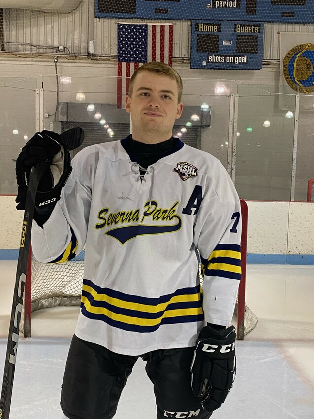 Keegan Clifford is a right-sided defenseman and captain on the Severna Park ice hockey team.