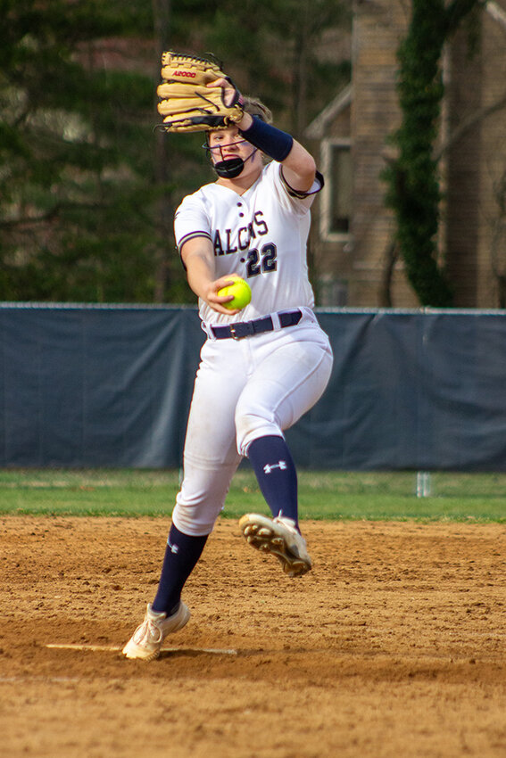 Severna Park’s Quinlyn Bary pitched against Archbishop Spalding.