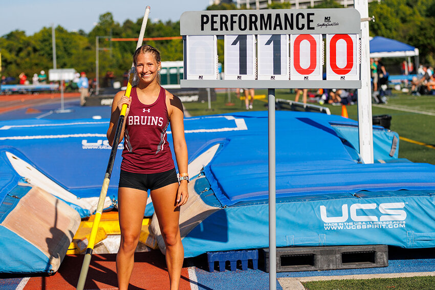 Carson Boteler hopes to make it a clean sweep of both indoor and outdoor pole-vaulting championships for her junior and senior years when championship time rolls around in May.