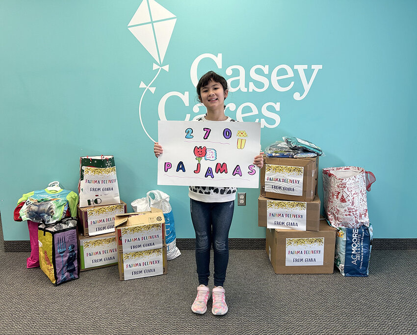 The Casey Cares Foundation provides fun activities to critically ill children and their families. In April, the foundation held its annual #CaseyCaresBiggestPJParty. Giana Gude, an 11-year-old acute lymphoblastic leukemia survivor, was happy to participate.