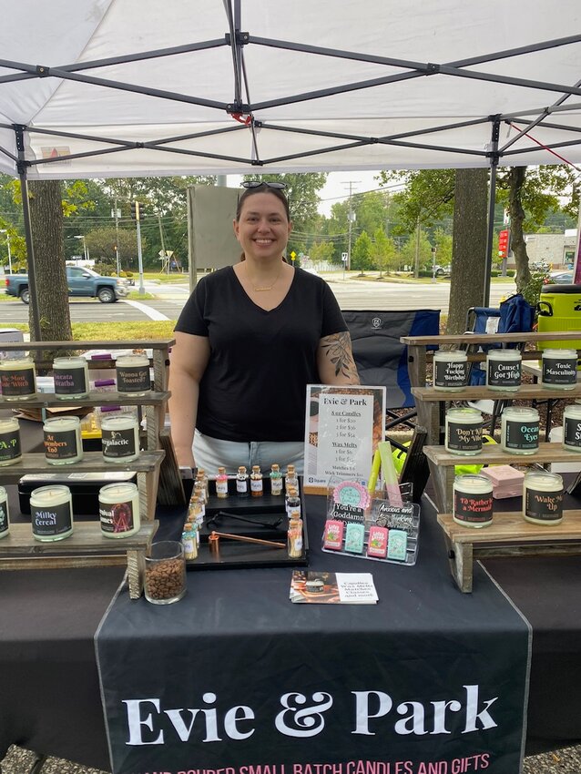 Arnold resident Ashley Gibbs, along with her husband, Chris, and their two children, enjoys selling hand-poured soy candles and accessories at the Severna Park Farmers Market each year.