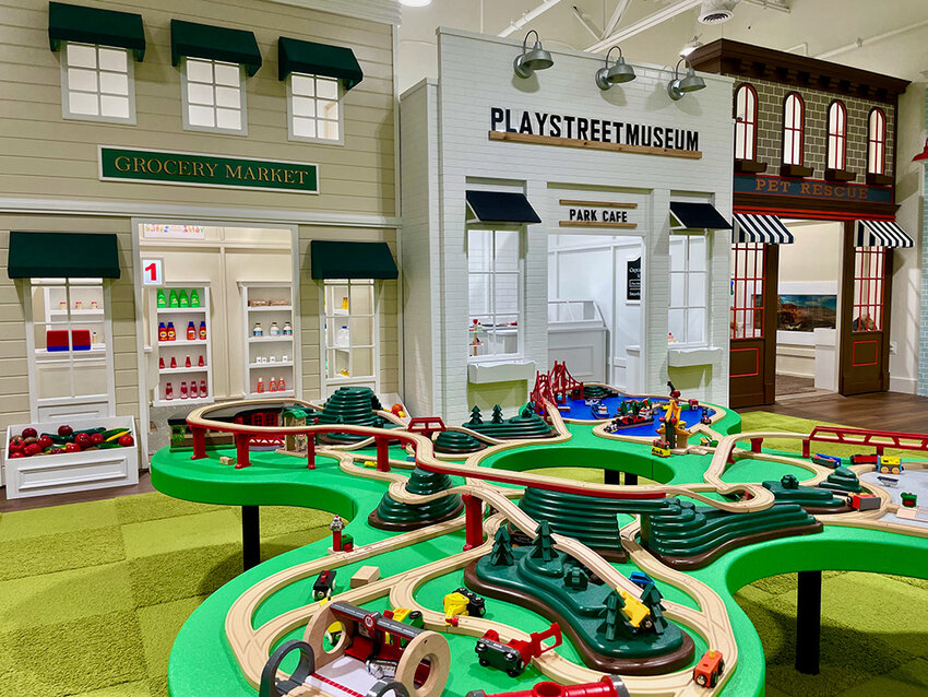 At Play Street Museum, kids can give their friends a checkup at the doctor’s office, care for the animals at the pet shop, or prepare to save the day at the fire station.