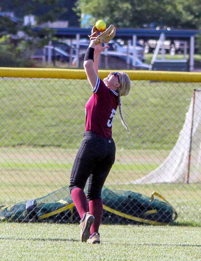Aliceanna Weibley made an over-the-shoulder catch during a 1-0 Broadneck loss to Leonardtown on May 13.