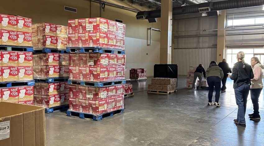 Millersville-based nonprofit Walk the Walk Foundation received a donation of 200,000 diapers from Huggies, in partnership with the National Diaper Bank Network, on February 26. Walk the Walk distributes diapers to low-income families across Anne Arundel County.