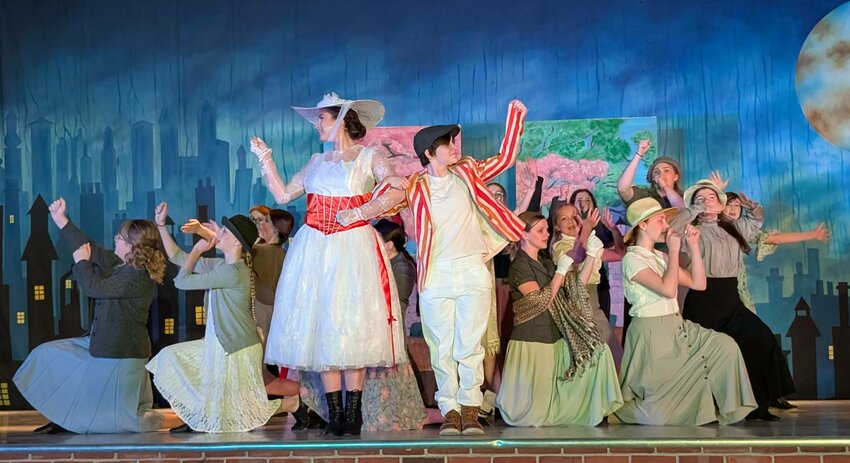 The Severna Park Middle School cast of “Mary Poppins Jr.” performed “Jolly Holiday.”