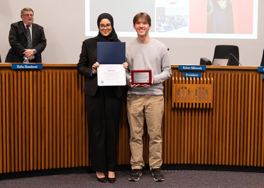 The Board of Education of Anne Arundel County recognized Owen Cress for its Student Equity in Action Spotlight for February.