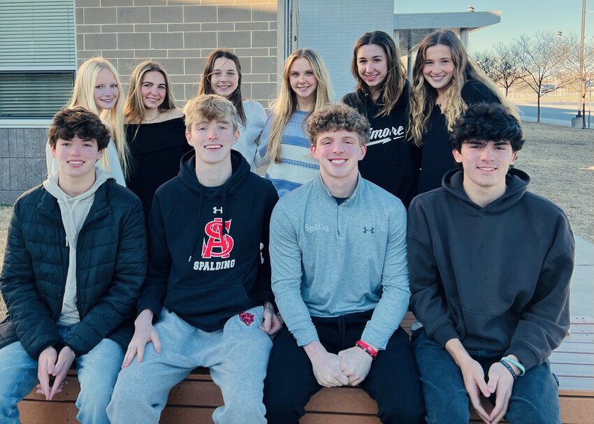 SPHS junior Brooklyn LaBrier (far right back row), along with her Acting Against Cancer team, is raising money for blood cancers research.
