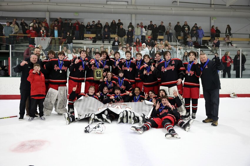 Archbishop Spalding edged Mount Saint Joseph, 4-2, in mid-February at the Gardens Ice House in Laurel to garner the MIAA A Conference crown.