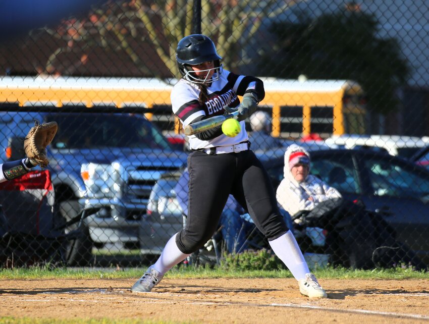 Addie Cornelius drove in two runs in the Bruins’ 5-4 win over Severna Park on April 8.