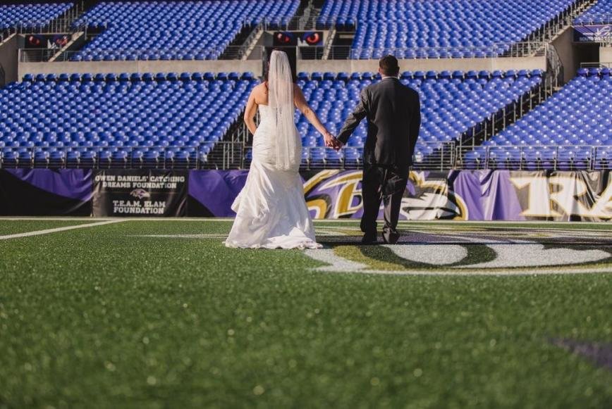 Private Events, Wedding, Club Level, Baltimore Ravens, M&T Bank Stadium, aramark Catering