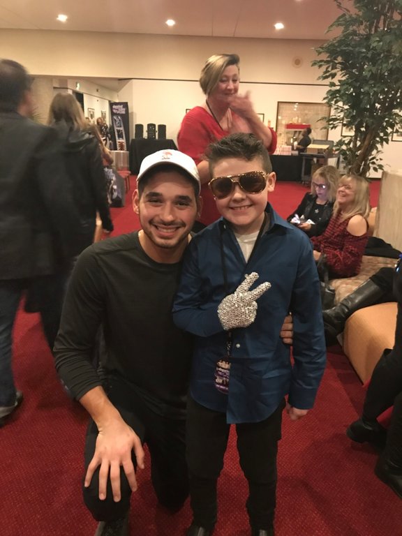 Nicholas Stohler met the cast of ABC’s “Dancing with the Stars” in February 2018.