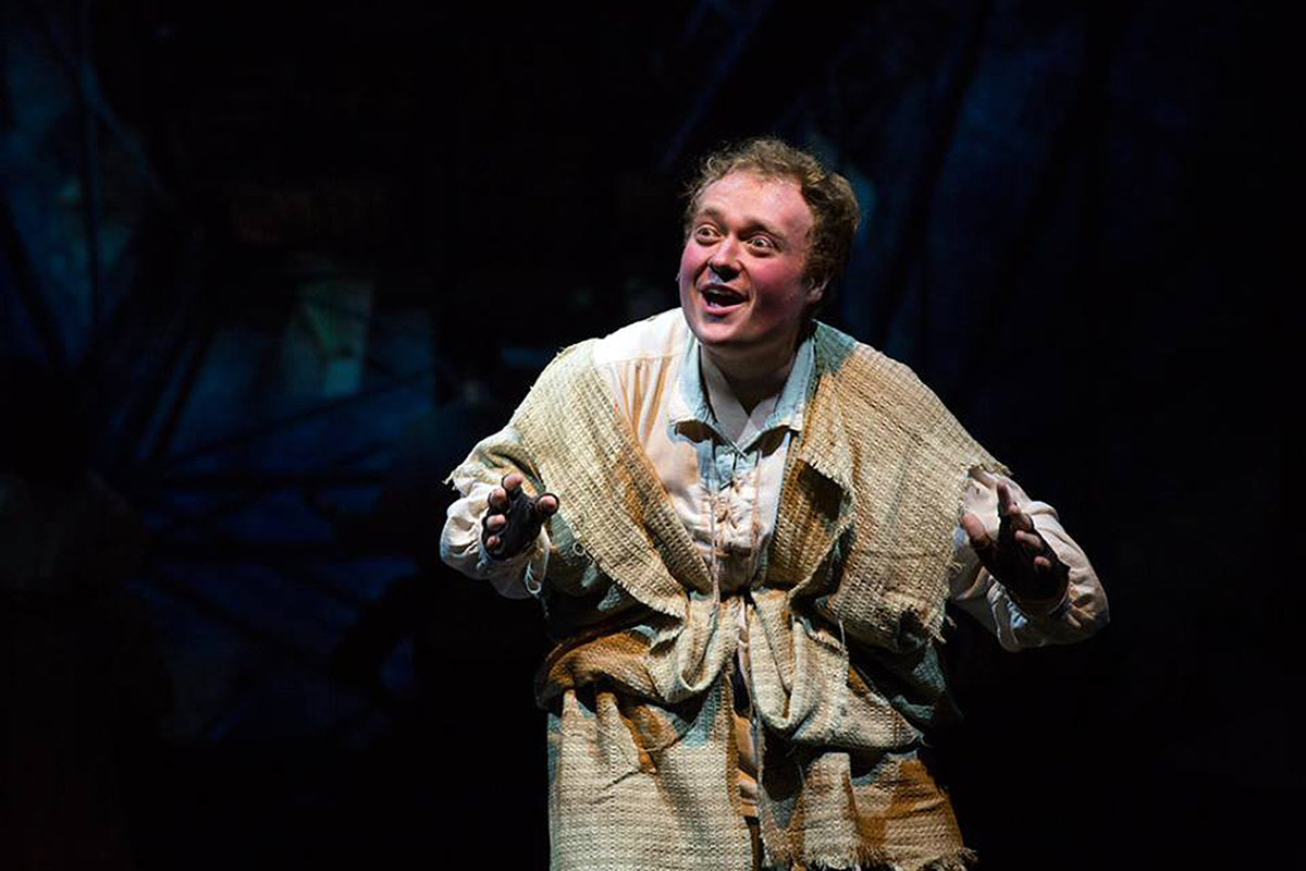 Samuel Kobrun makes his main-stage Toby’s debut in the title role of Quasimodo for “The Hunchback of Notre Dame,” playing March 21 to May 19.