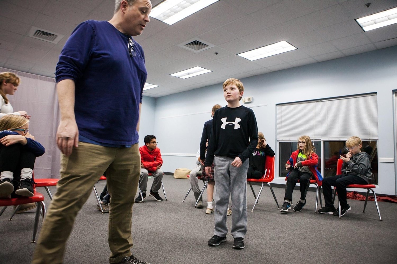 Philip Kittiver usually takes a hands-on approach to theater. Now he’s teaching online acting workshops to keep his students entertained and social during their time away from Theater in the Park.