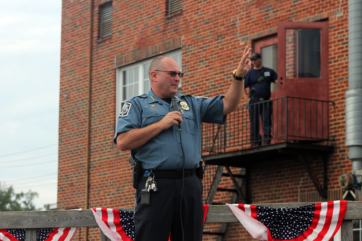 Newly retired Anne Arundel County Police Chief Tim Altomare believed in building bonds with the community through events like National Night Out, held annually at Earleigh Heights Volunteer Fire Company.