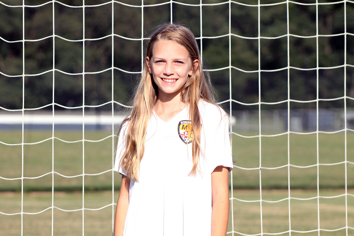 With four of her five brothers having played soccer, 11-year-old Jordan Dill has grown up with the sport and developed a natural leadership style.