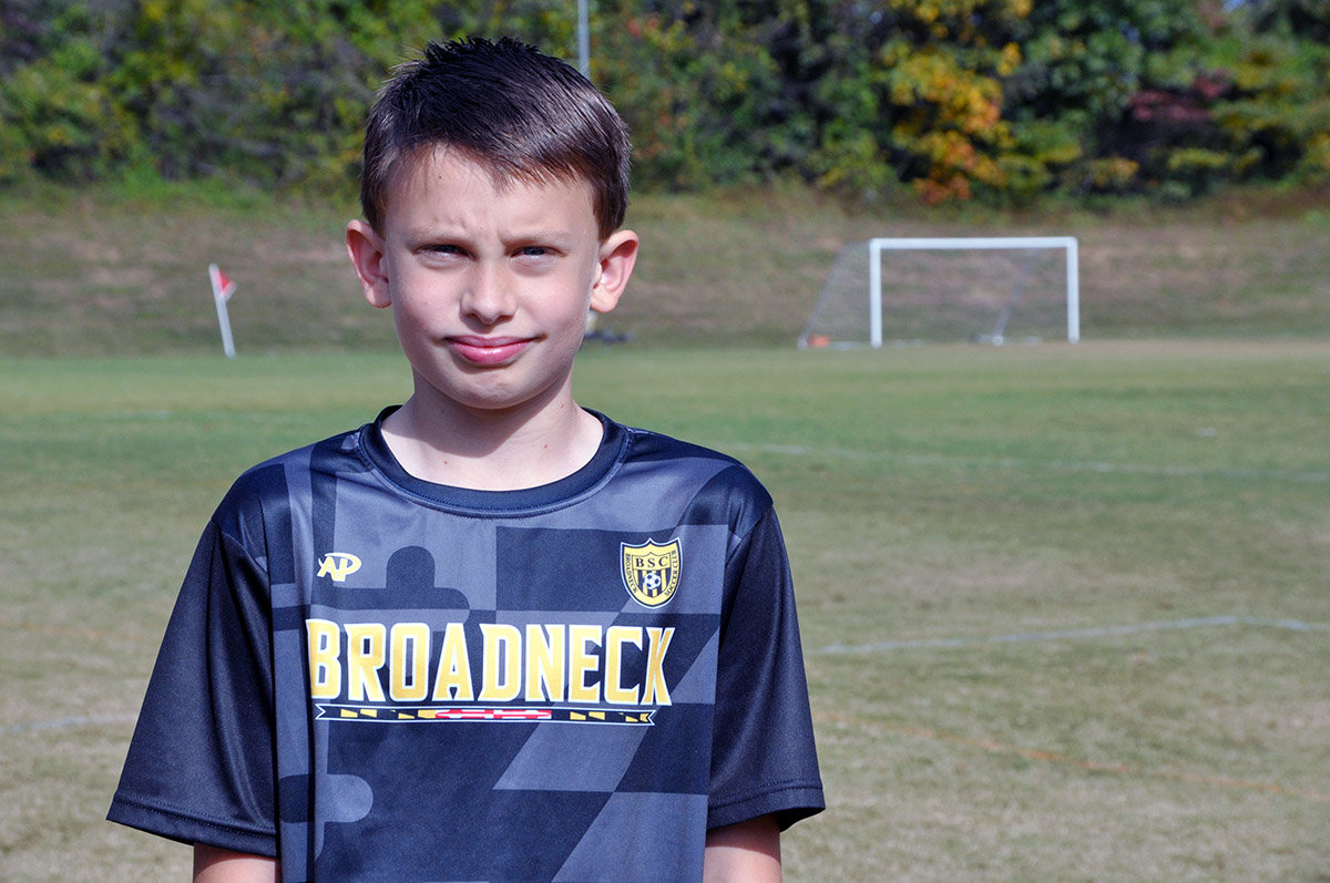 Nathan Crosby played soccer on the 13U BAYS team this year.