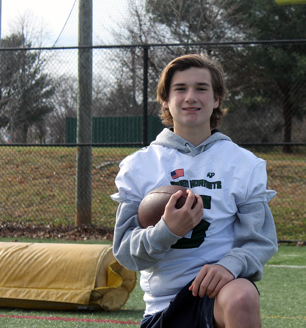 A running back and linebacker for the 14U Green Hornets, Mason Keegan earned this year’s Buzz Platt Player Award for his excellence in play, character and sportsmanship.