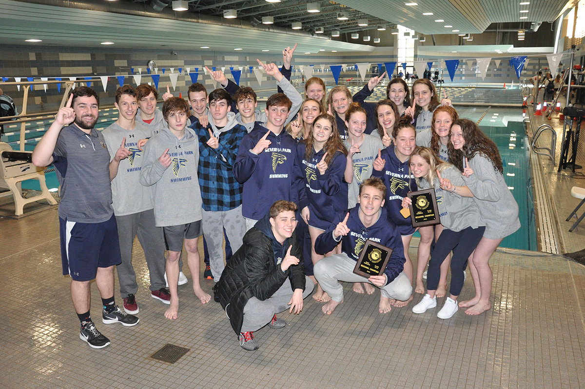 Both the boys and girls represented Severna Park during regionals last winter.