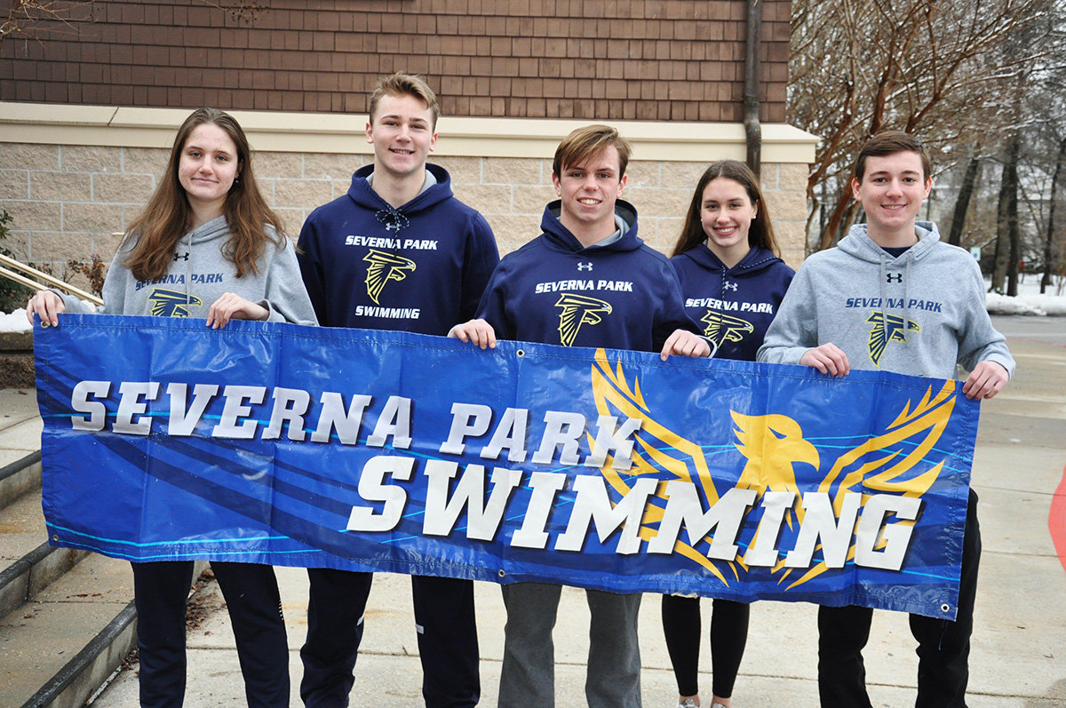Sabrina Bowes, Colin Dennis, AJ Gillespie, Lauren Turk and Ben Simpkins are seniors who hoped to swim for Severna Park this year.