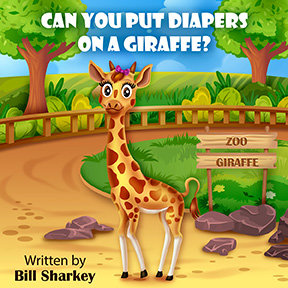 “Can You Put Diapers On A Giraffe?” includes a crossword puzzle, a word search, giraffe facts, a coloring page, and a lesson plan for teachers and parents.