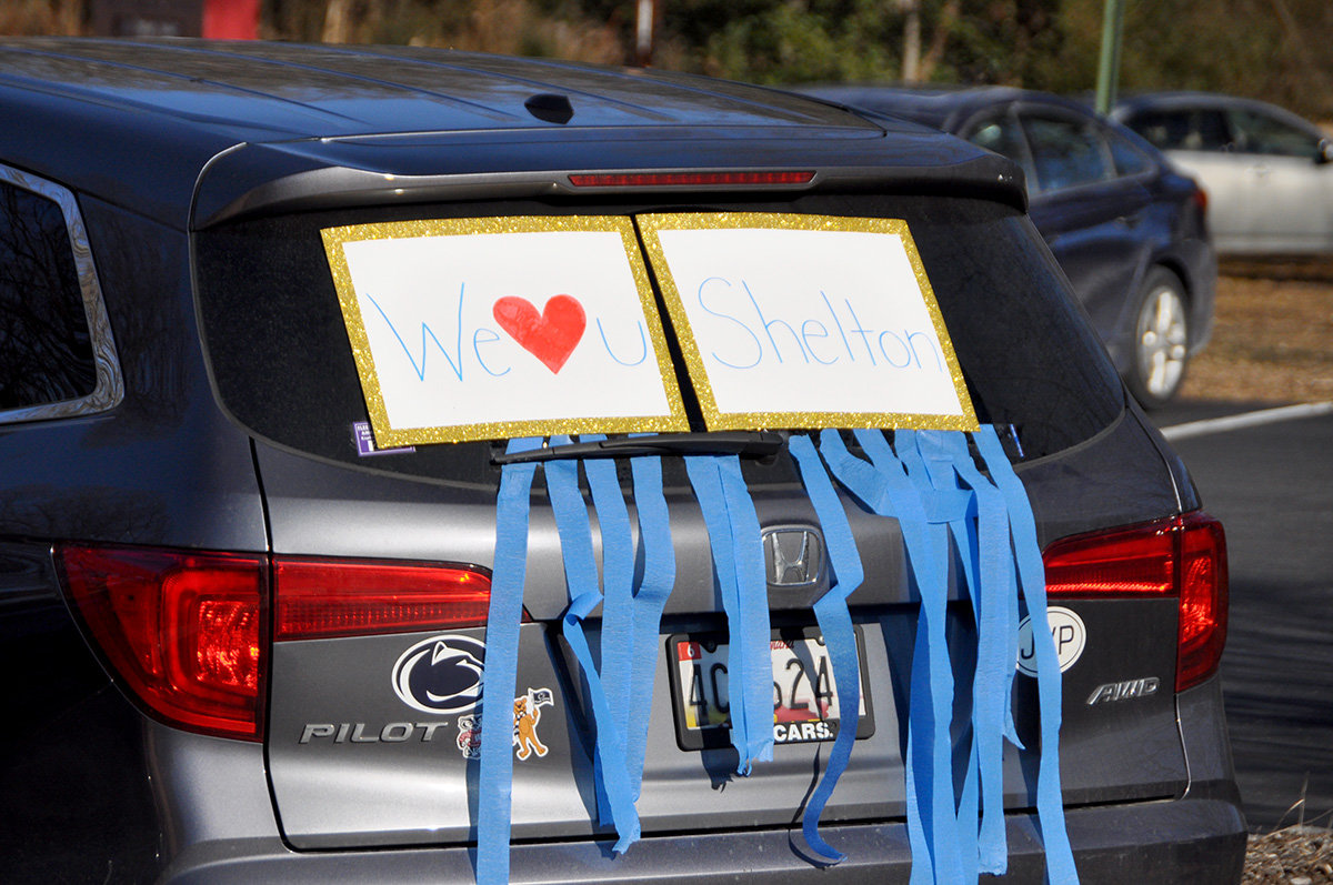 Former Severna Park High School athletes and friends of beloved coach Lillian "Lil" Shelton gathered at Severna Park United Methodist Church on January 30 for a drive-by tribute.