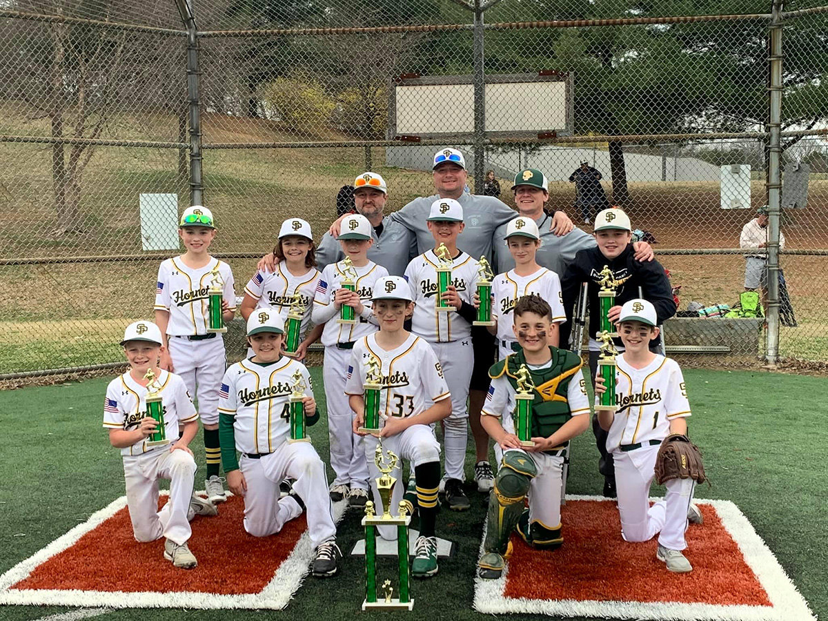 The Knock the Rust Off tournament in March was won by the 11U team of (top row, l-r) coach Tim Delobe, head coach Tim Bowerman, coach Jim Viera, (middle row, l-r) Chase Goldman, Brody Smith, Brandon Matta, Drew Dupcak, Charlie Delobe, Campbell Jones, (front row, l-r) Tyson Viera, Nathan Peacock, Sebastian Kongas, Jonathan Bullough and Tyler Bowerman (not pictured are Brayden Kiernan, who was out of town, and Campbell "Moose" Jones, who was injured).