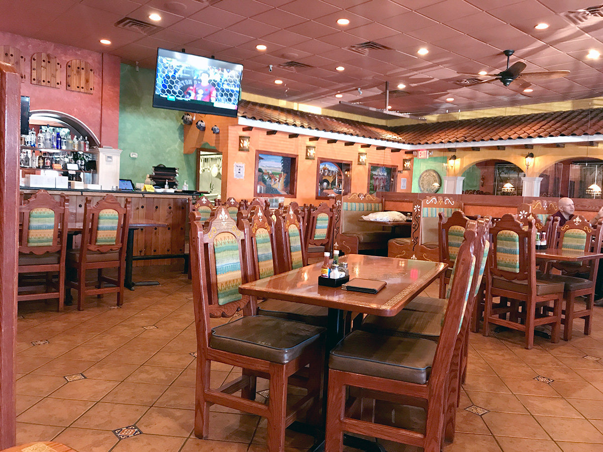 Mi Pueblo II has a fun vibe, with earthy colors, Mexican decor and upbeat music.