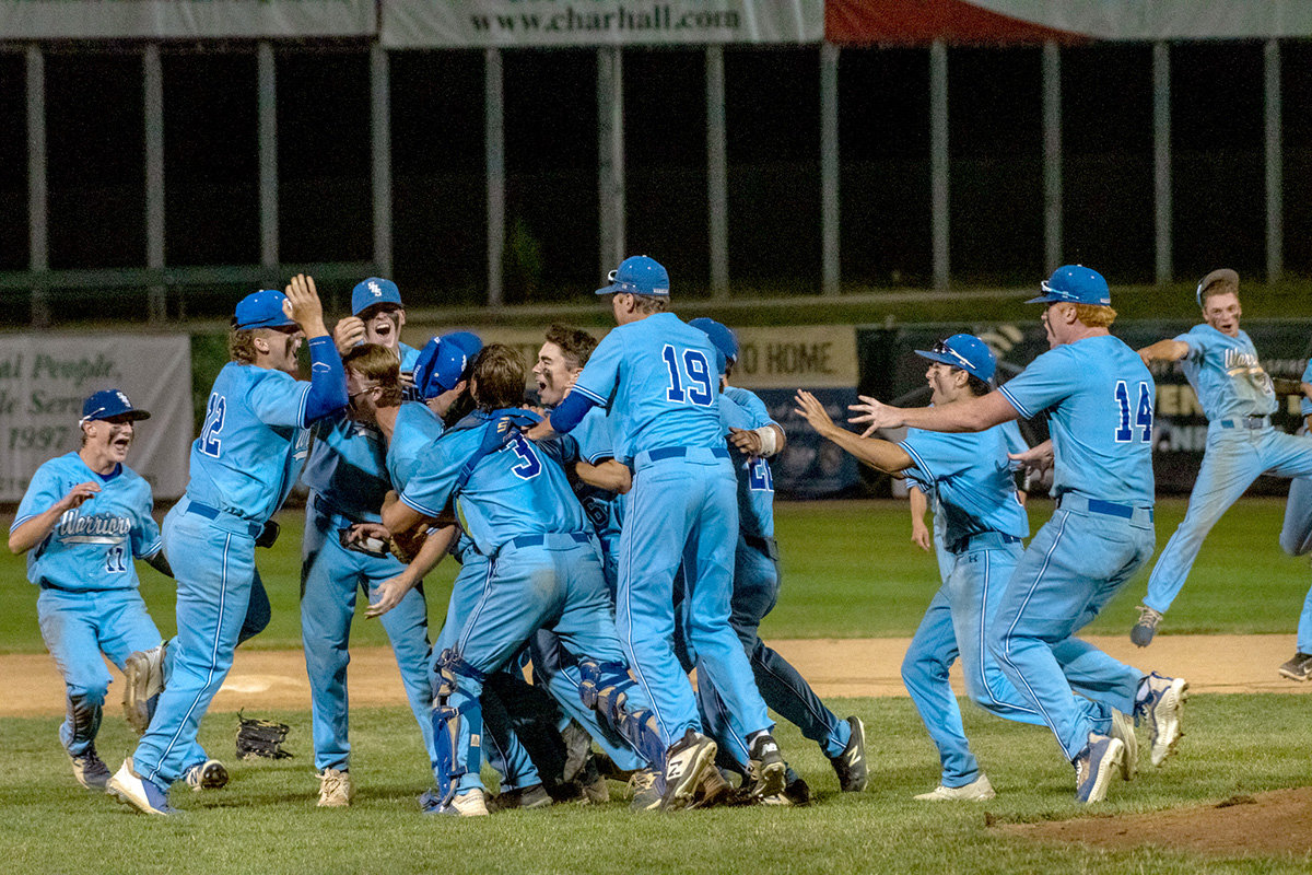 Sherwood stormed the field at Regency Furniture Stadium in Waldorf after winning the 4A state title on June 18.