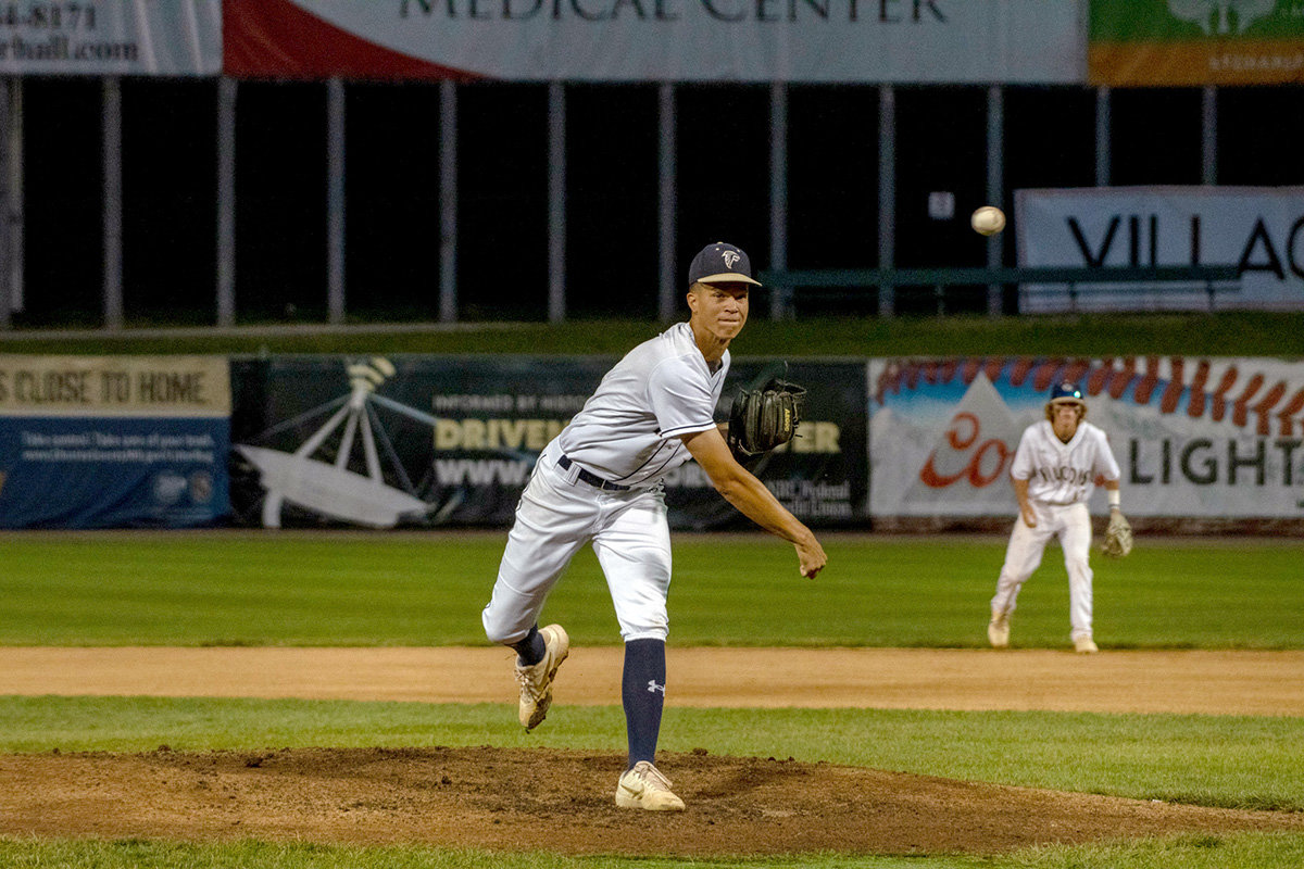 Nick Carparelli had six strikeouts in five innings against the Warriors.