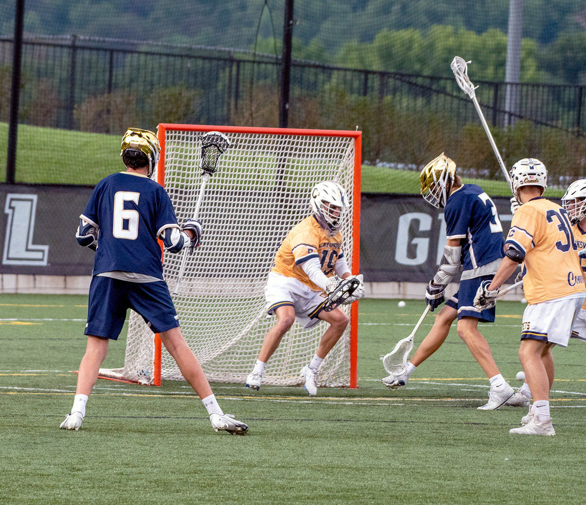 An underhand shot from Charlie Evans gave Severna Park a 6-0 lead.