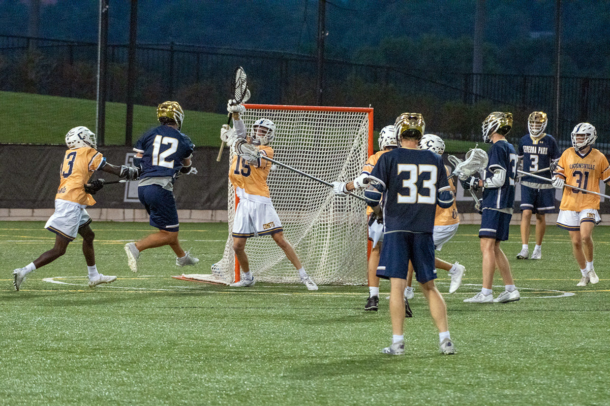 Connor Koistinen had two goals in Severna Park’s 11-3 win over Catonsville.