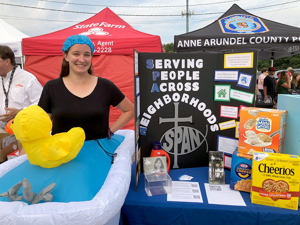 SPAN’s bathtub costume received a lot of attention during National Night Out at the Earleigh Heights Volunteer Fire Company in August.