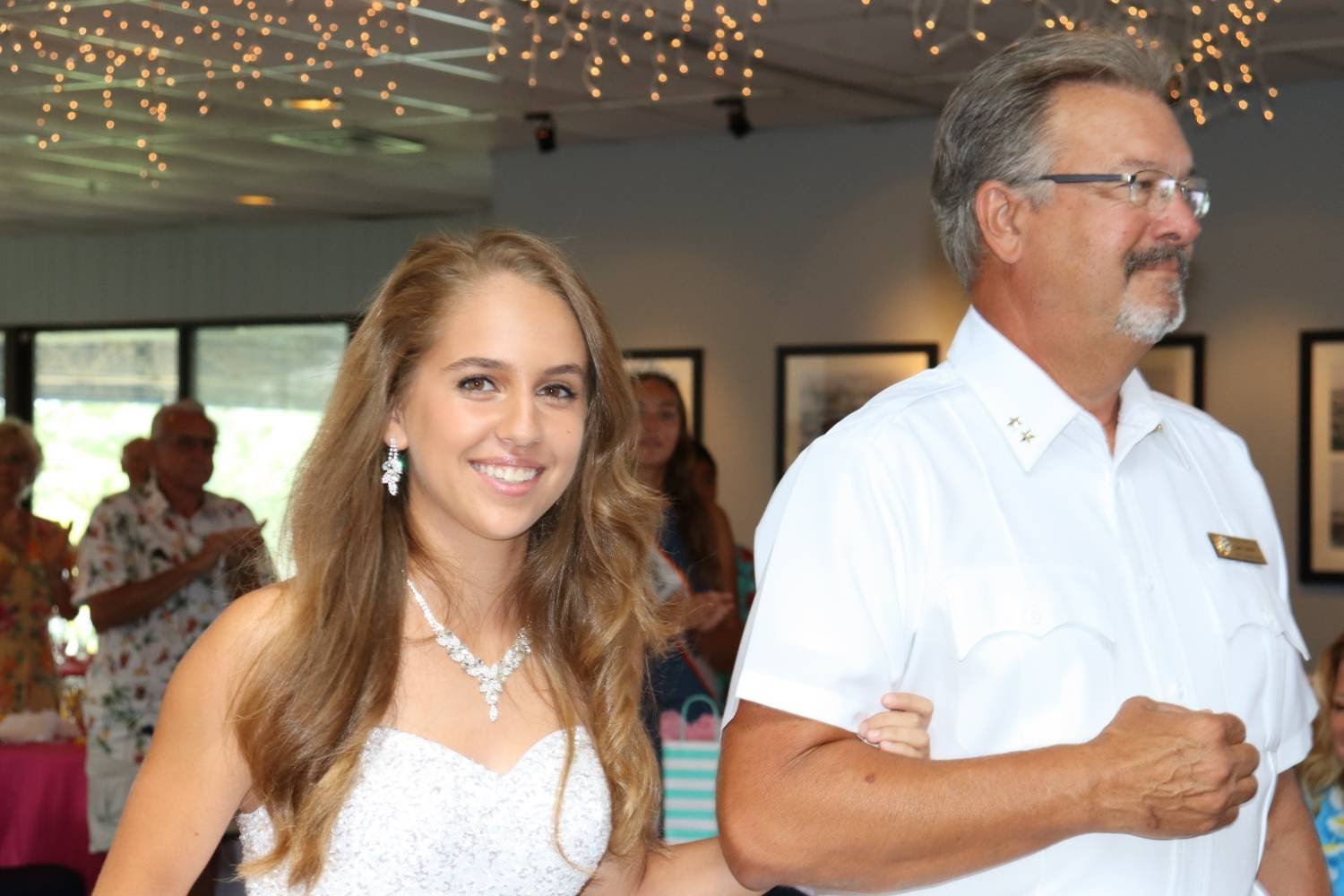 During the August 29 coronation, Kailey Schissler was escorted by incoming Commodore Carl Treff