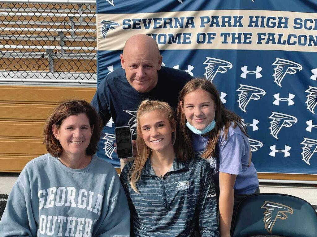 Volleyball player Maggie Sale was joined by Anderson Sale, Wendy Sale and Tatum Sale as she committed to Georgia Southern.