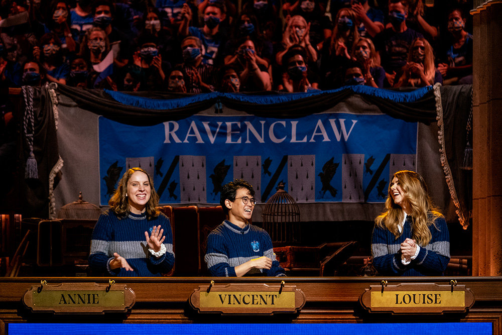 Annie Bennett (left) and the Ravenclaw team advanced to the final match after beating Slytherin.