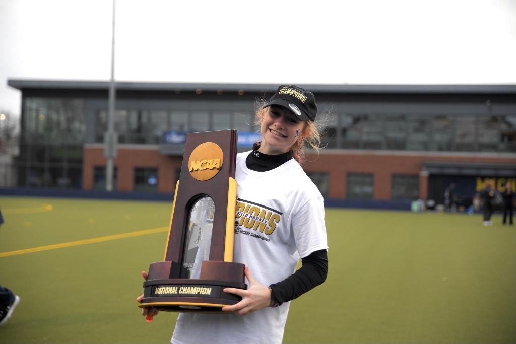 Lila Slattery and her team at Northwestern beat Liberty 2-0 on November 21 to become national champions.