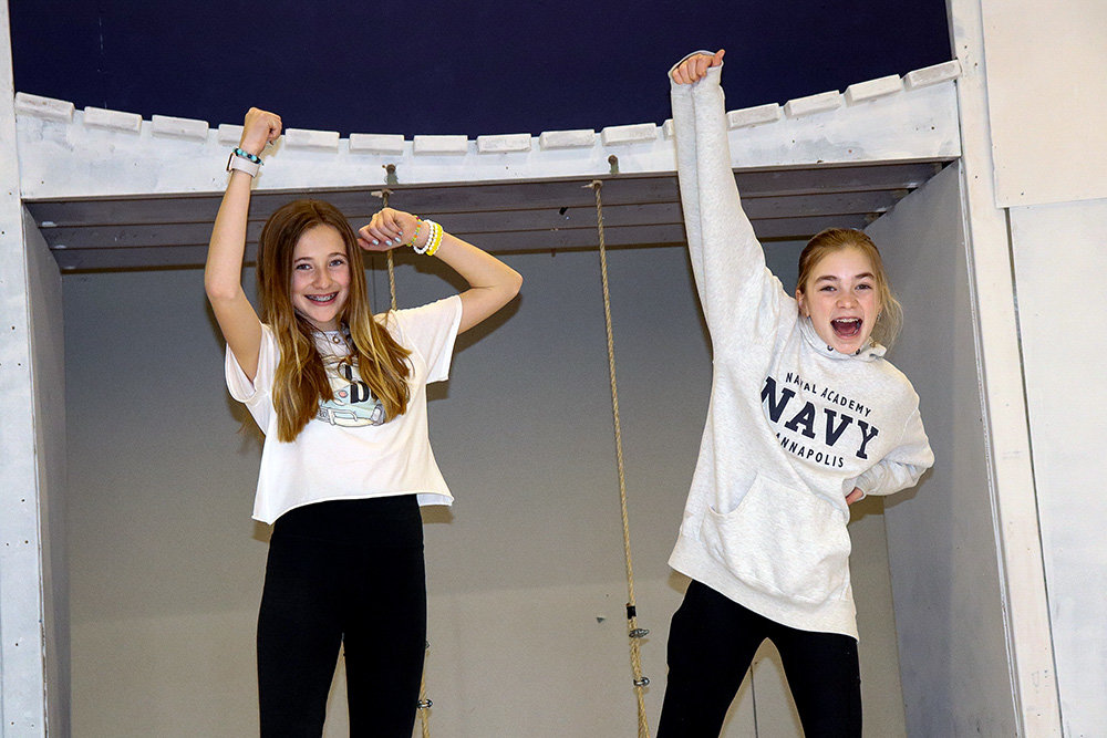Brooklyn LaBrier and Kendall Bishop had a fun time rehearsing for their roles.